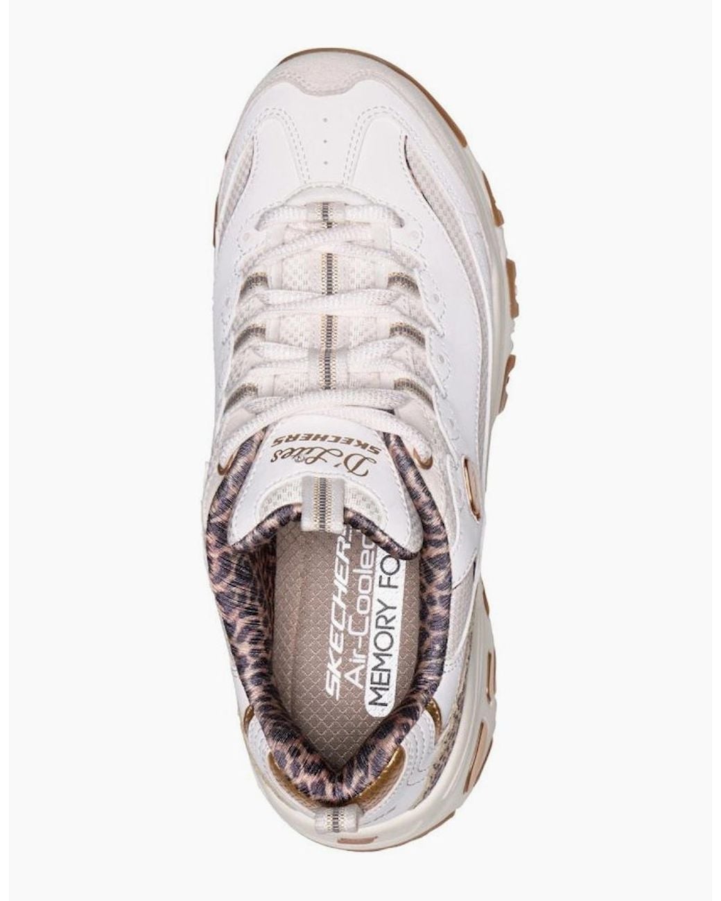 Skechers White Dlites Wild Charm Trainers