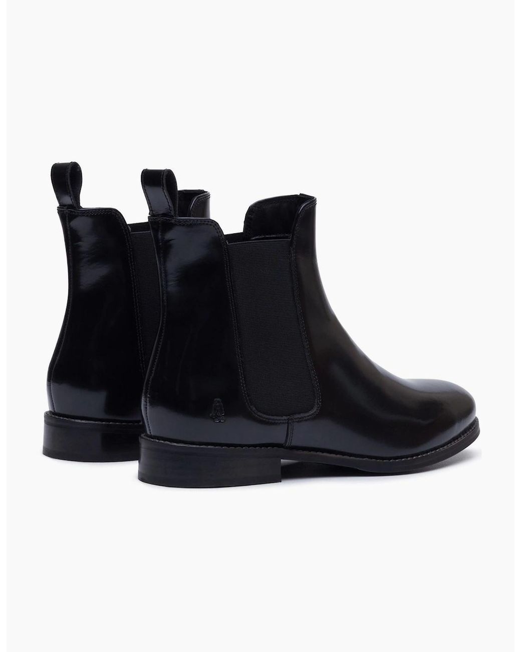 Hush Puppies Blue Colette Leather Wide Fit Flat Chelsea Boots