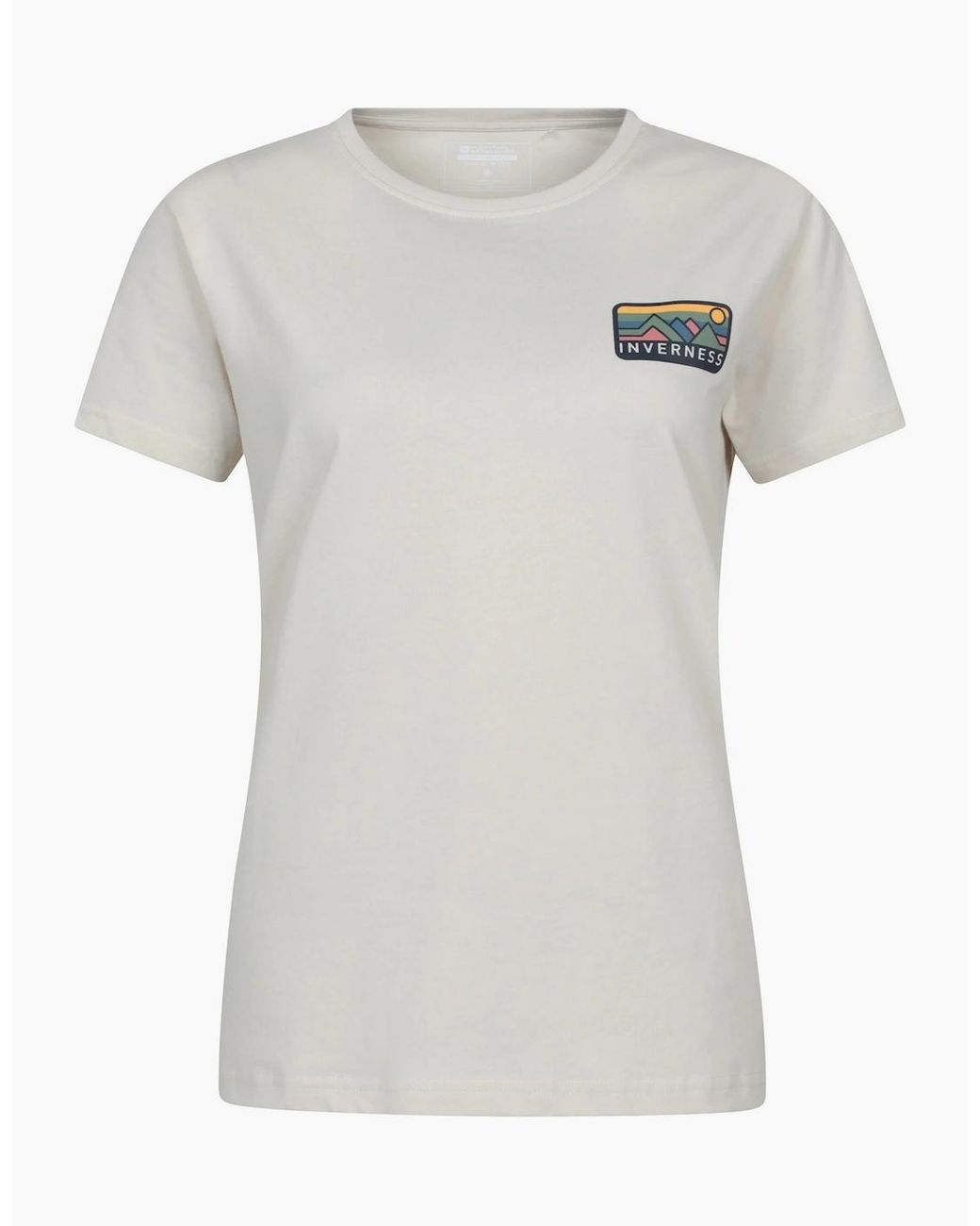 Mountain Warehouse White Ladies Inverness Relaxed Fit Short-Sleeved T-Shirt