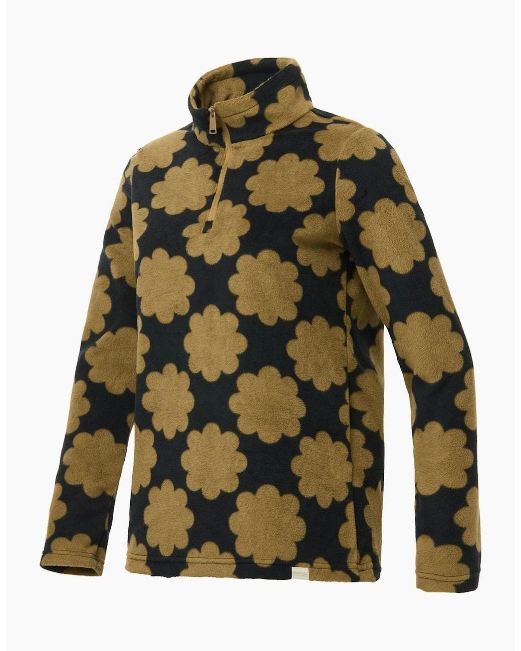 Regatta Green Ladies Orla Kiely Sun Daisy Half Zip Fleece