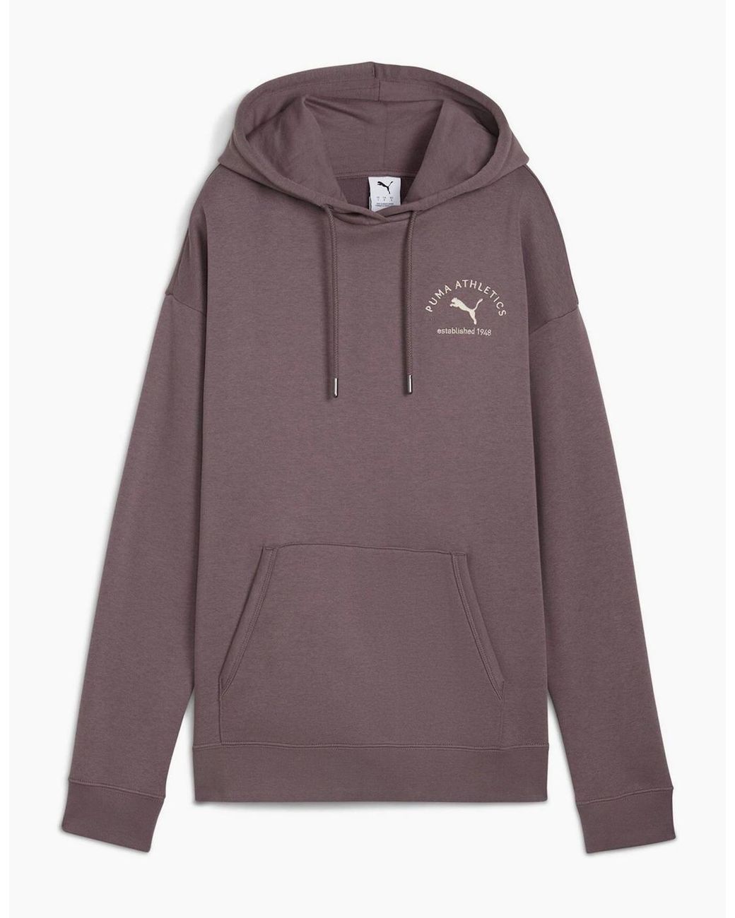 PUMA Purple Class Relaxed Overhead Tech Fleece Hoodie