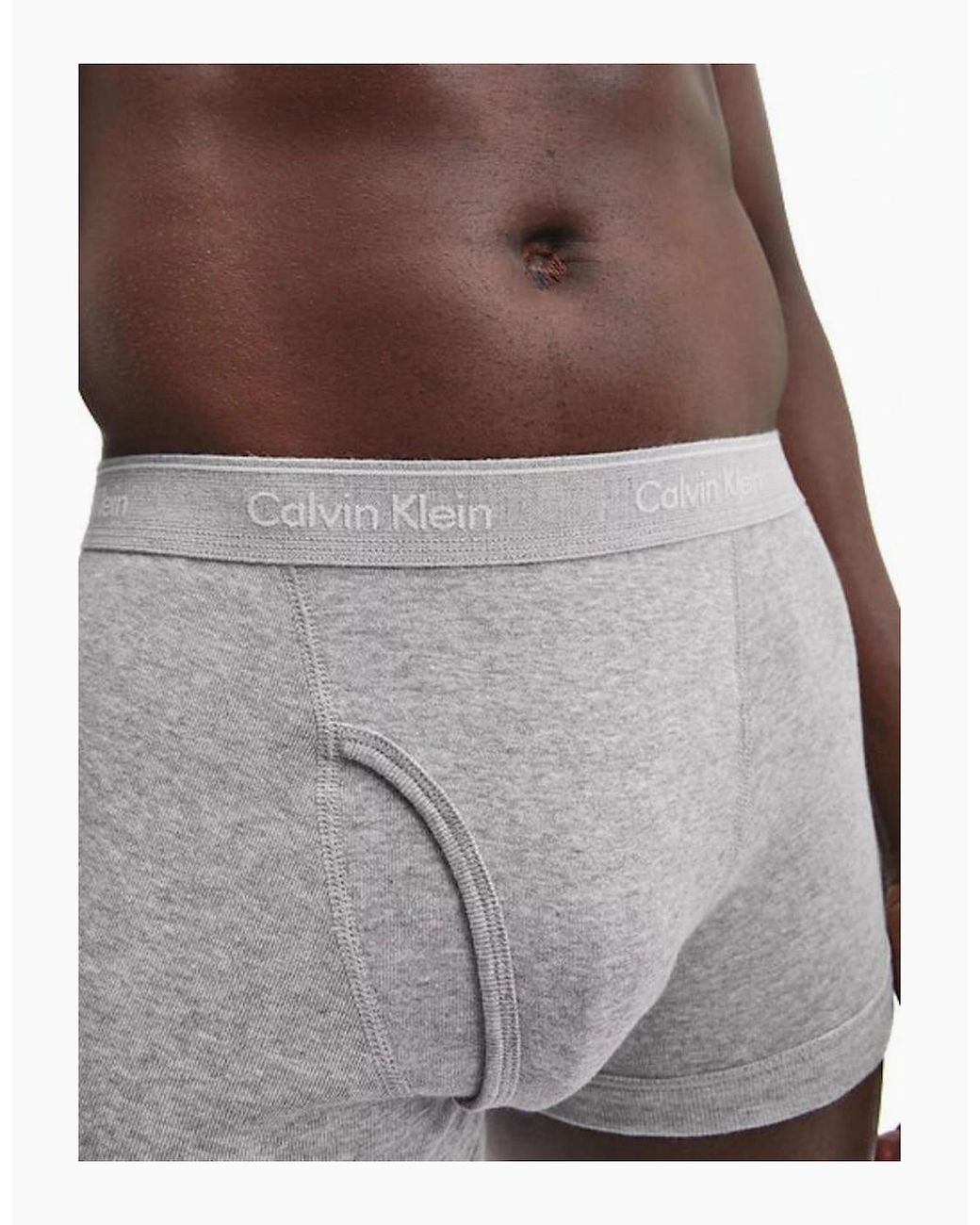 Calvin Klein White 3-Pack Cotton Classics Boxer Trunks for men