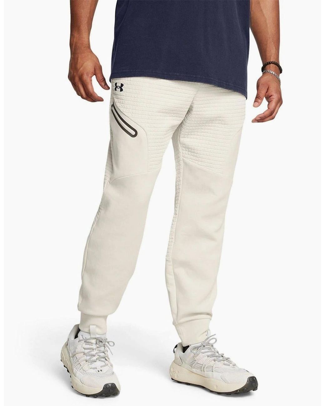 Under Armour Natural Unstoppable Jog Textured Slim Joggers for men