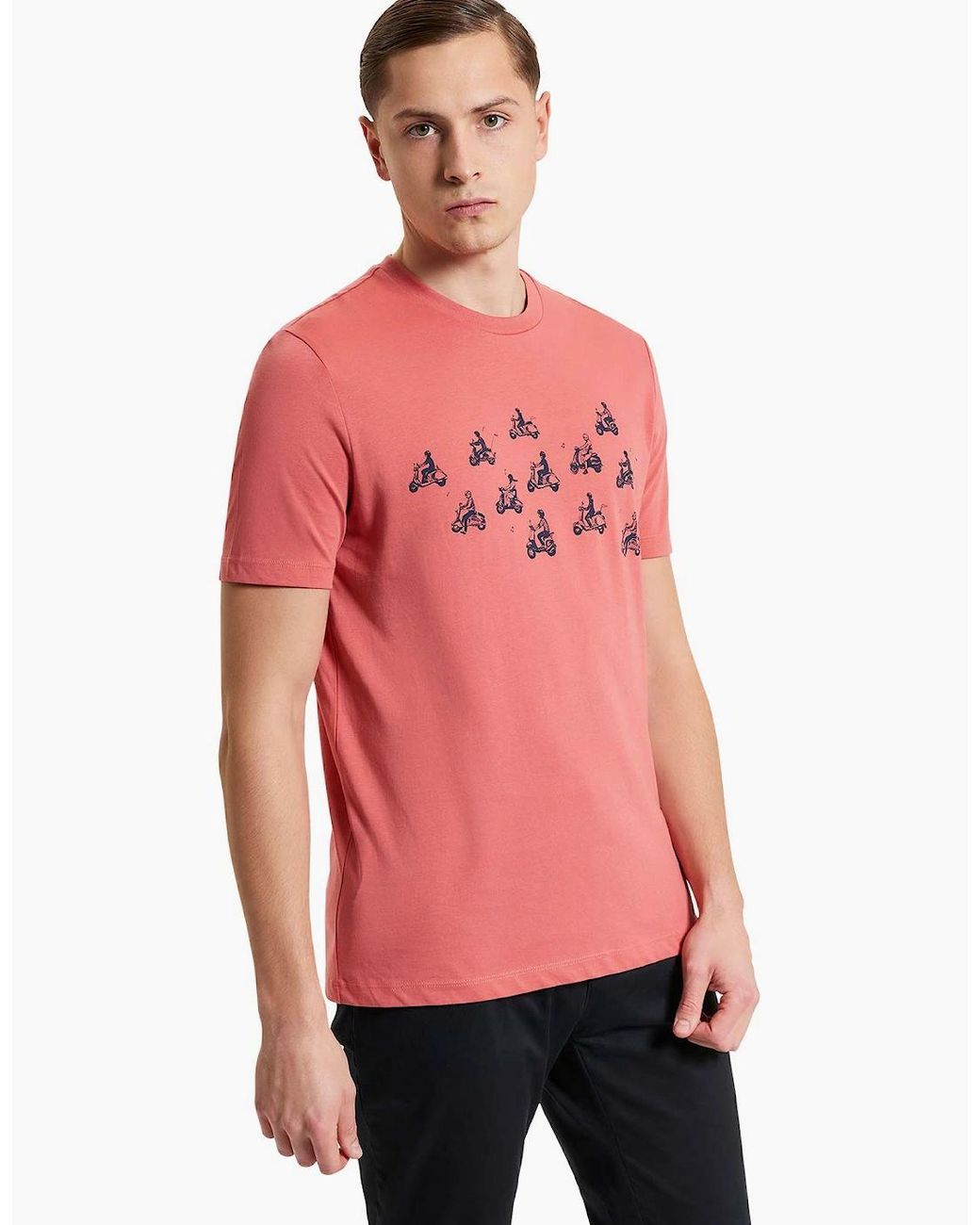Ben Sherman Red Ride Out Short Sleeve T-Shirt for men
