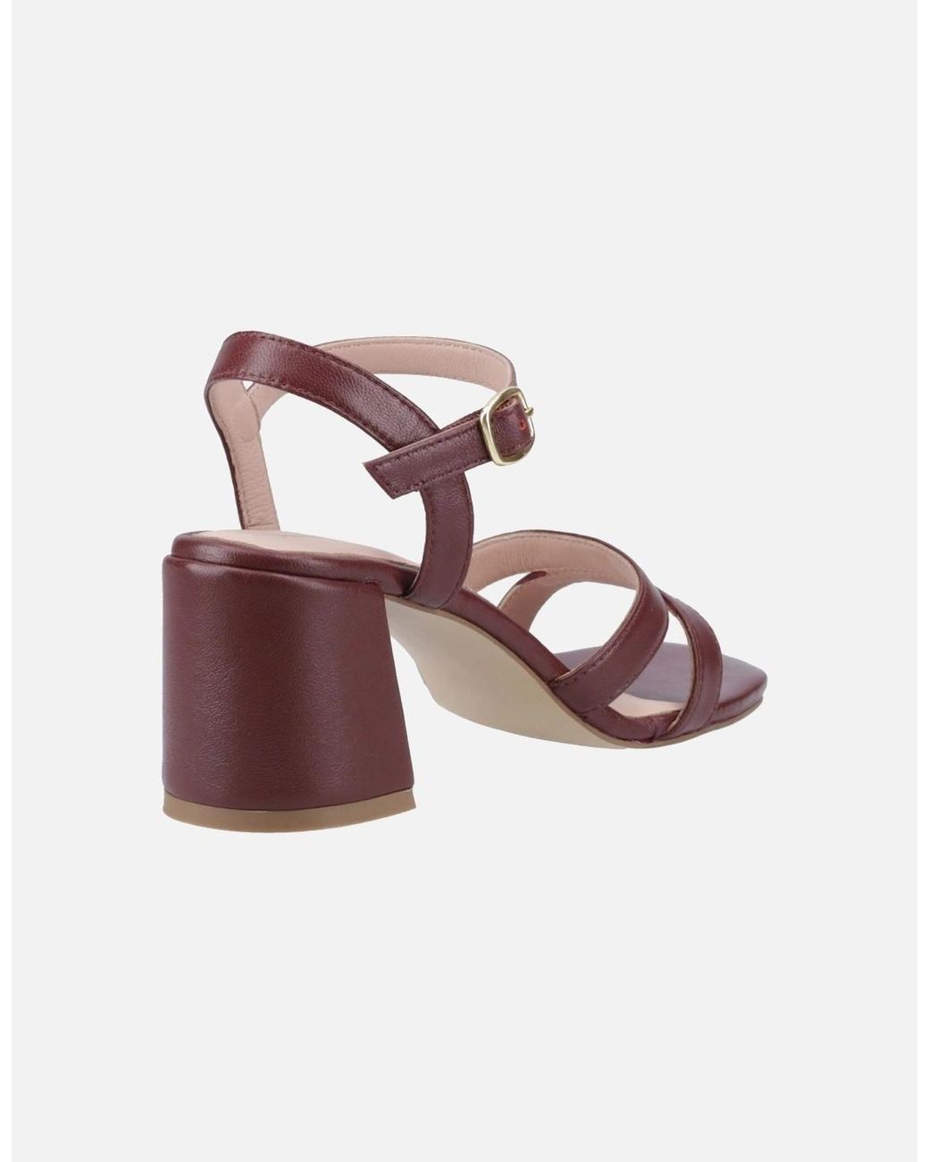 Hush Puppies Pink Nalani Leather Bordeaux Sandals