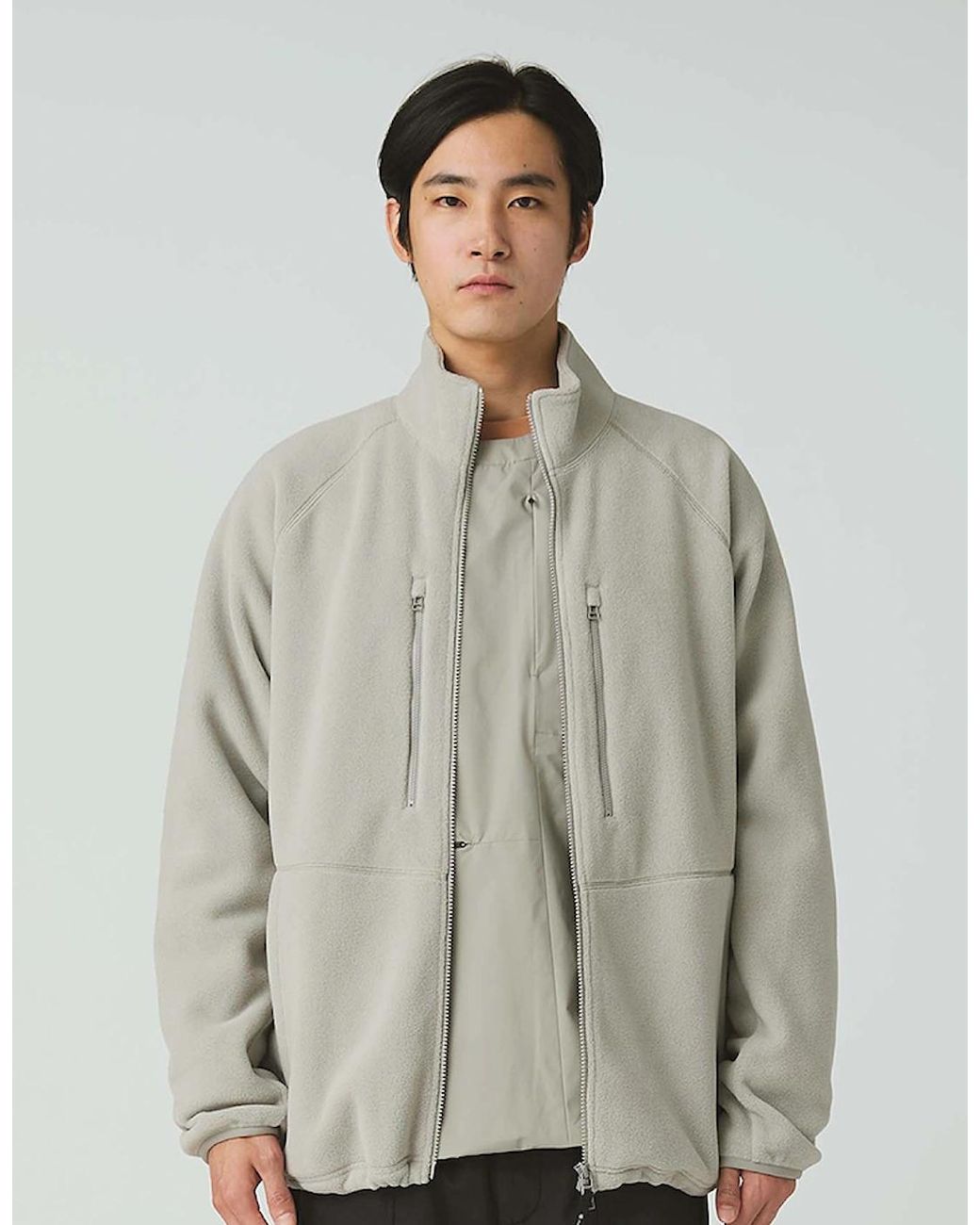 Snow Peak Gray Snow Peak Water-Repellent Fleece Jacket for men