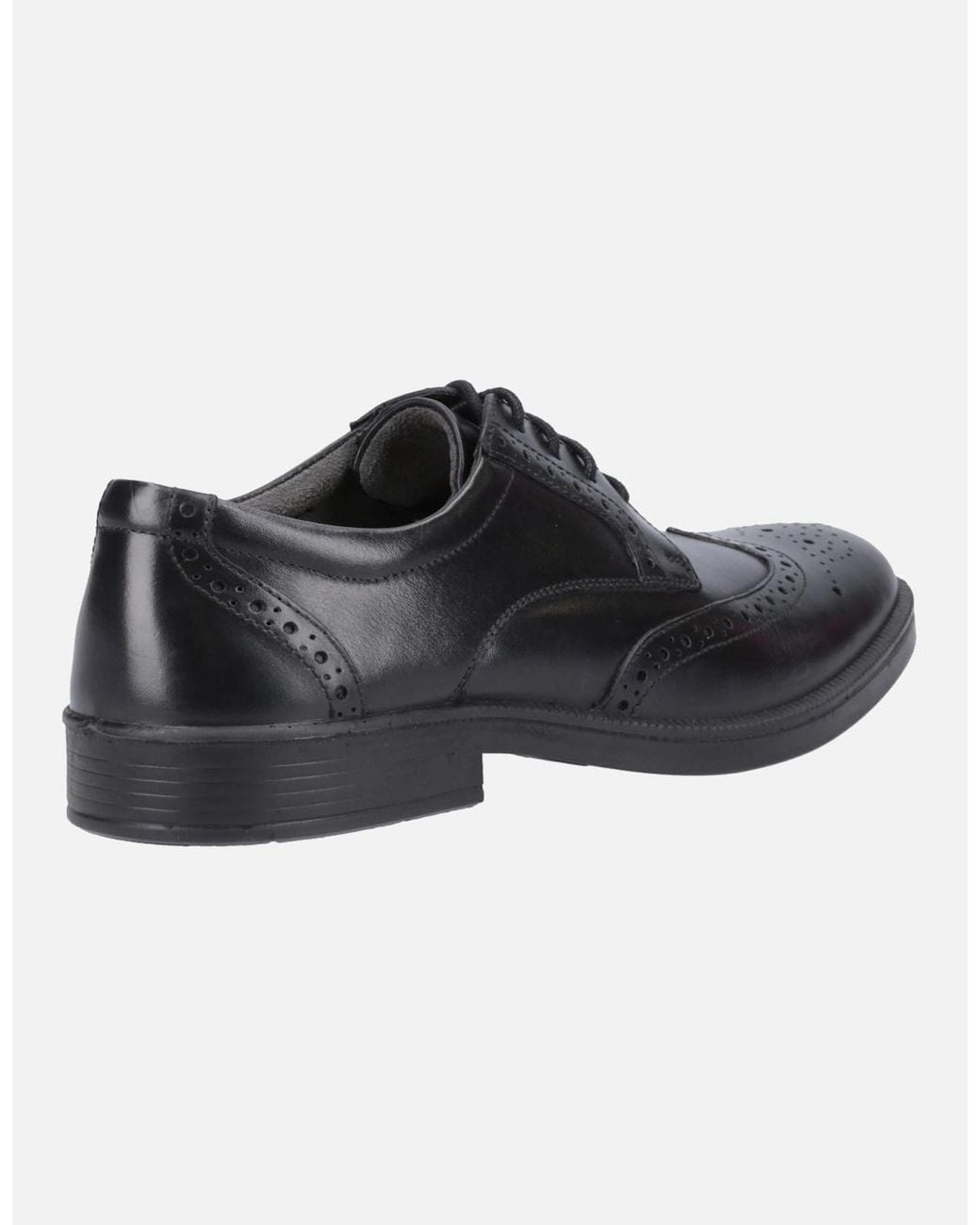 Hush Puppies Black Nolan Brogue for men