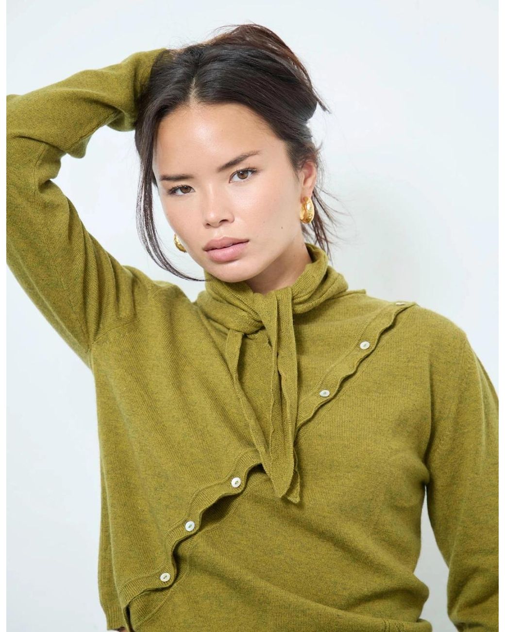 No Emotions UK Green Alma Neck Scarf