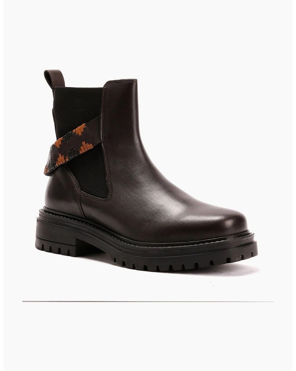 Osprey Black London The Guildford Chelsea Leather Chocolate Boots
