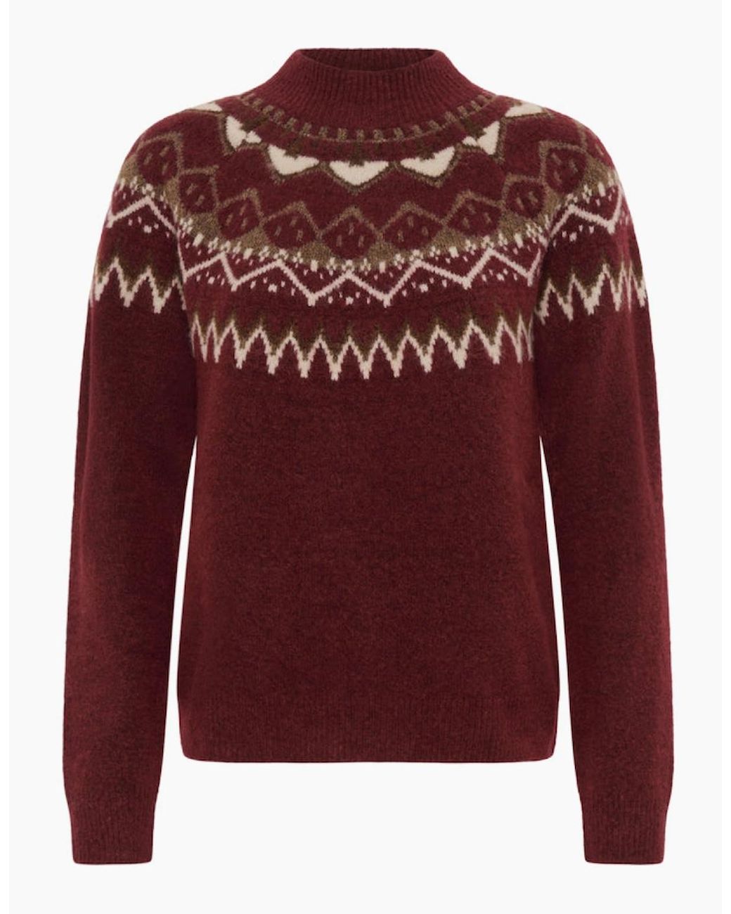 Cream Red Cherrie Pullover
