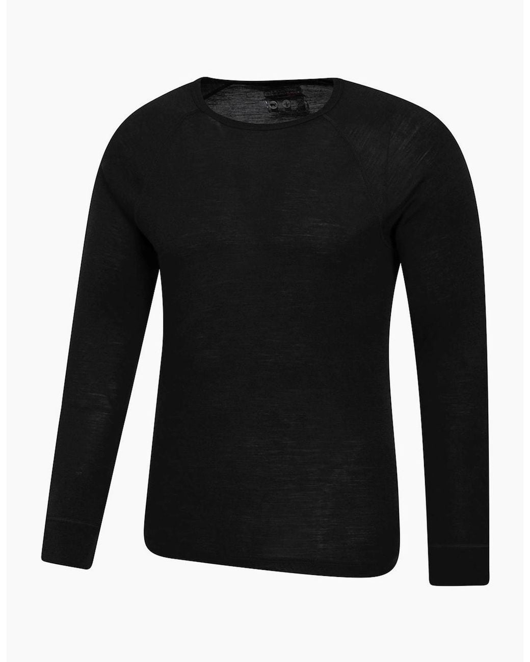 Mountain Warehouse Black Merino Wool Thermal Top for men