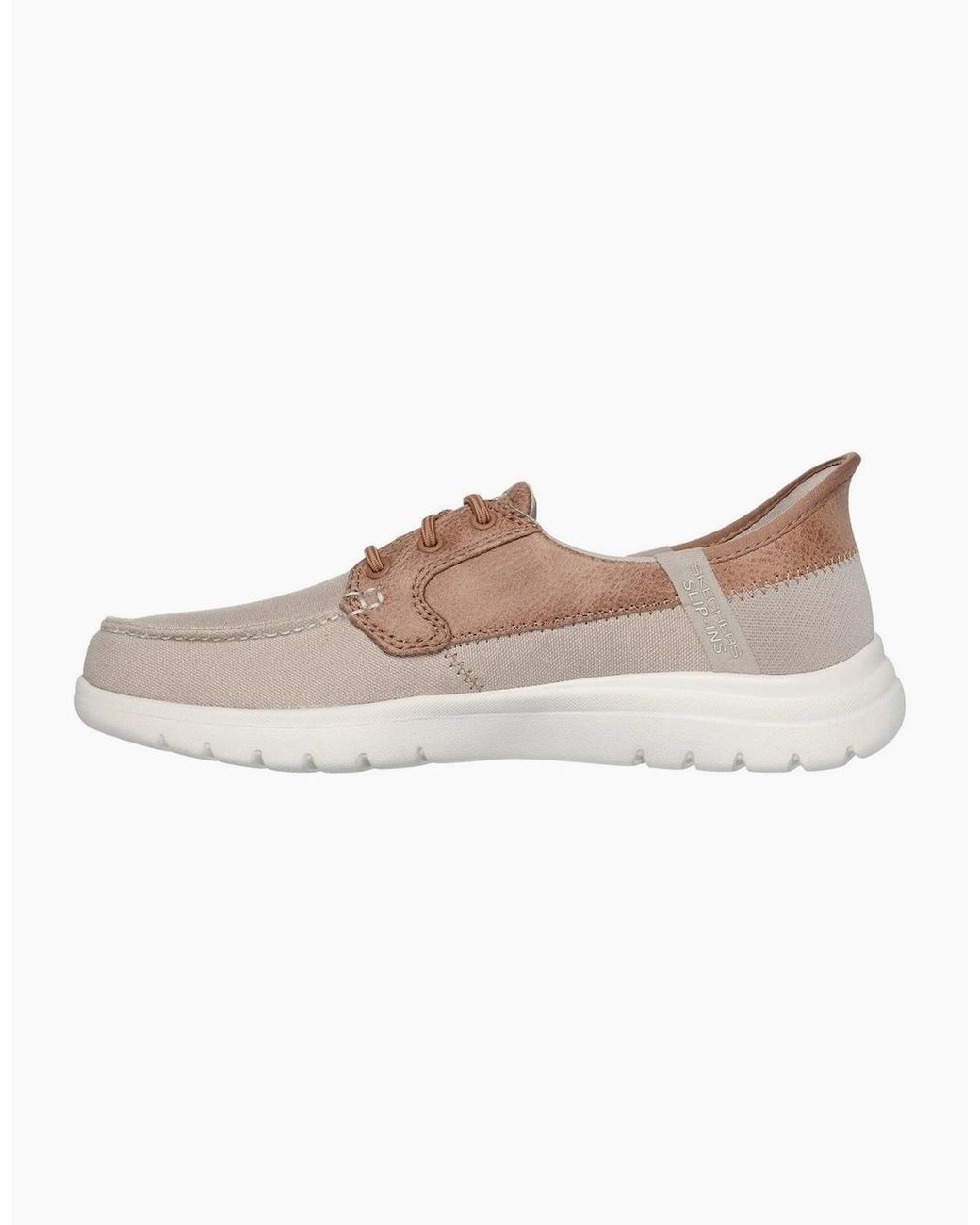 Skechers Brown On-The-Go Flex Palmilla Boat Trainers