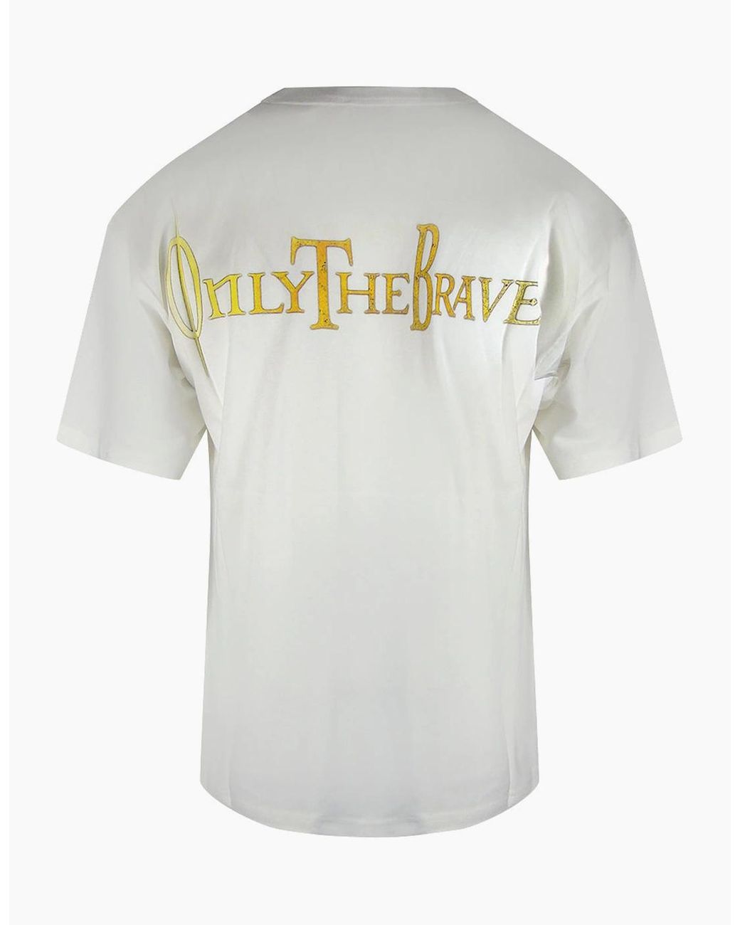 DIESEL White Logo T-Shirt for men