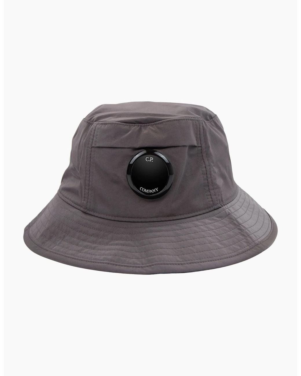 C.P. Company Chrome R Lens Bucket Hat Boulevard 771 in Grey for