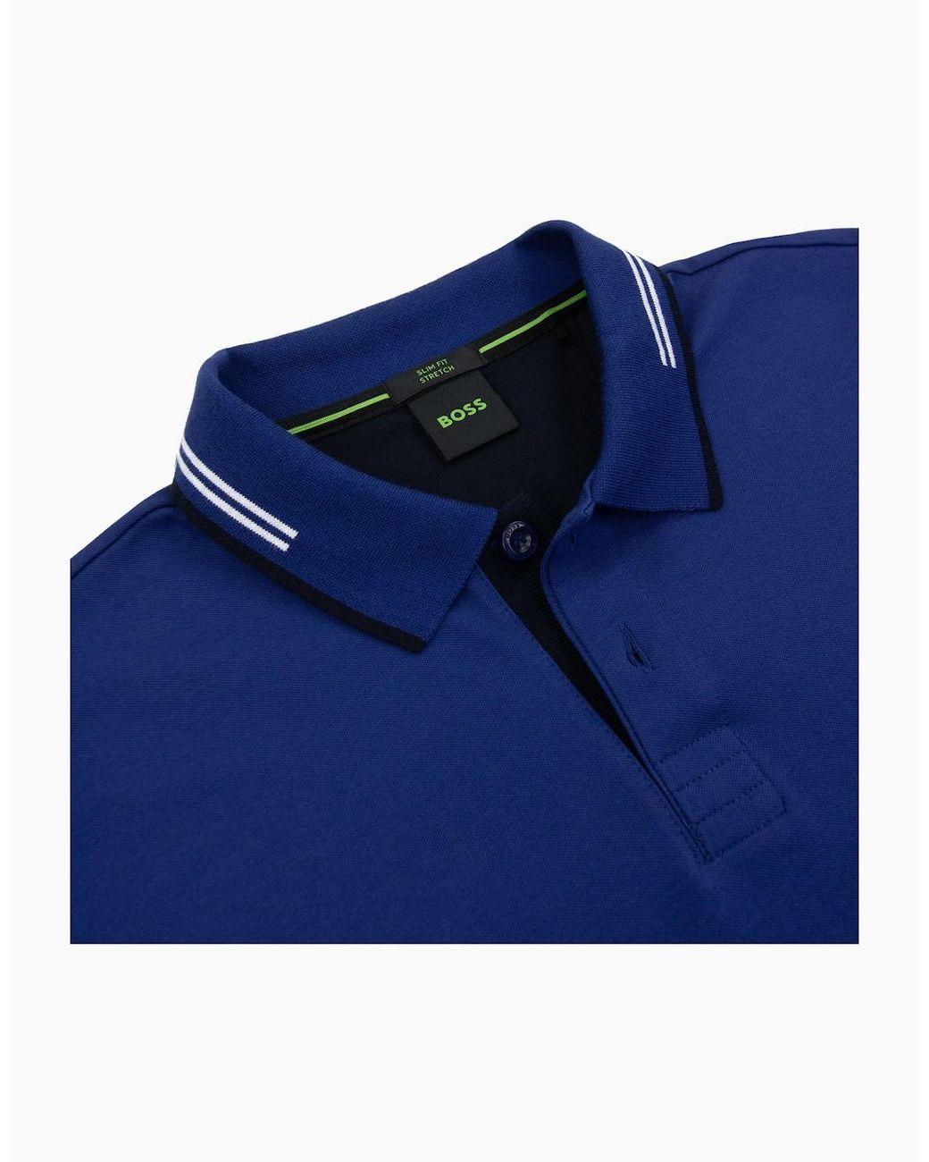 Boss Blue Paul Slim Fit Polo Dark 407 for men