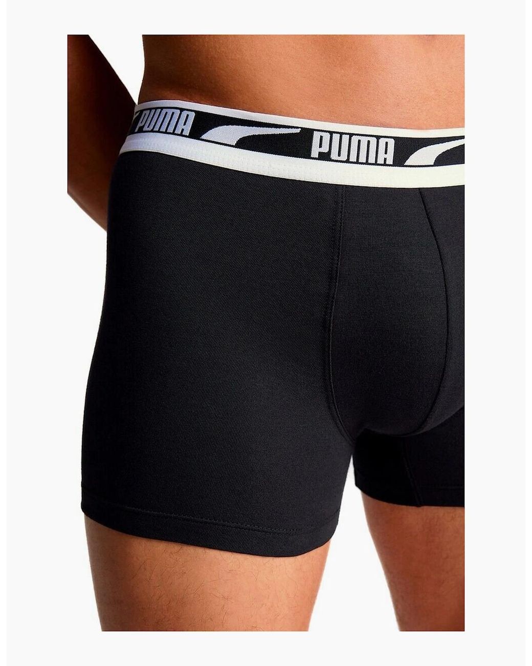 PUMA Black 2-Pack Everyday Multi Logo Boxer Briefs for men