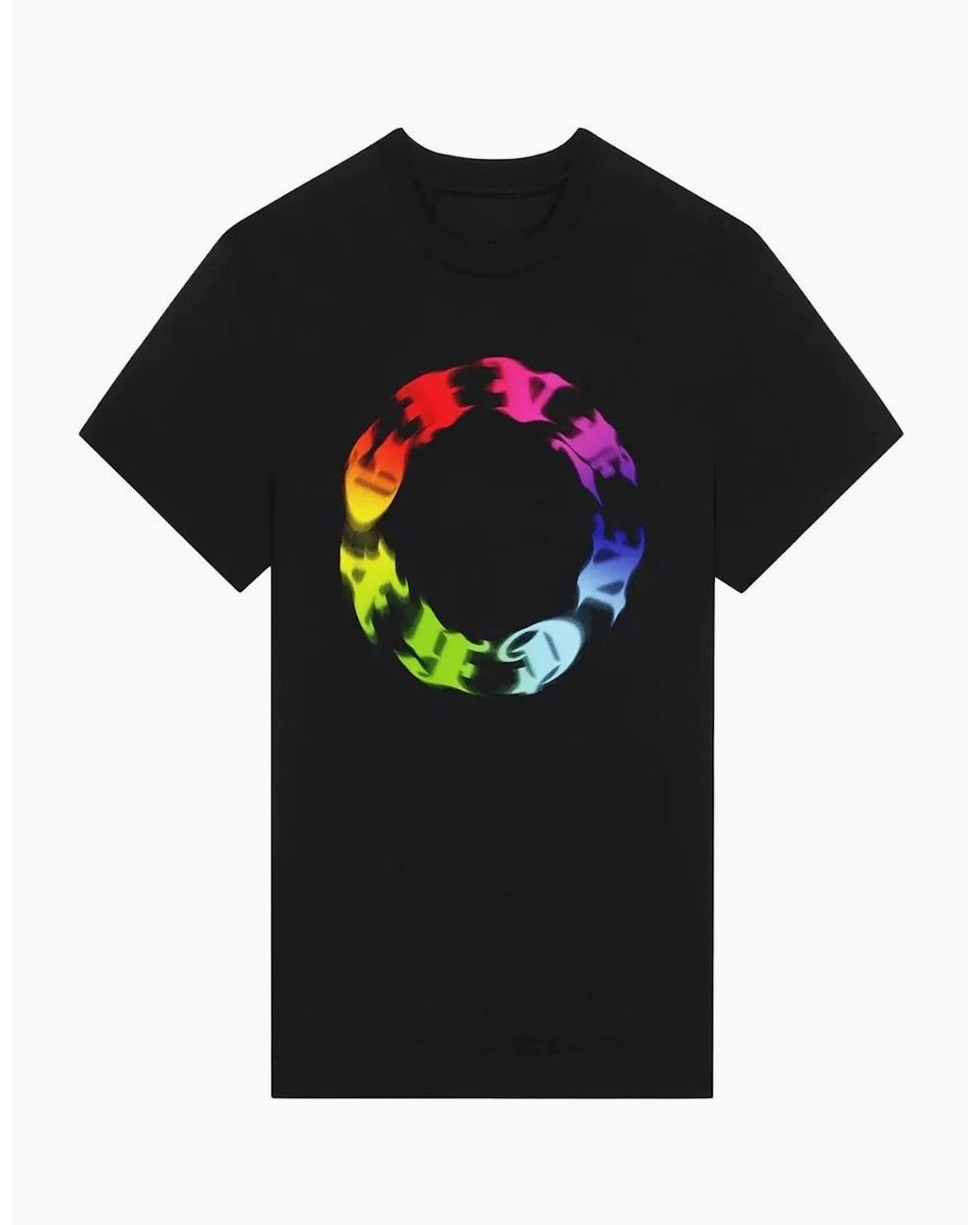Givenchy Black Circle Logo Oversized T-Shirt for men