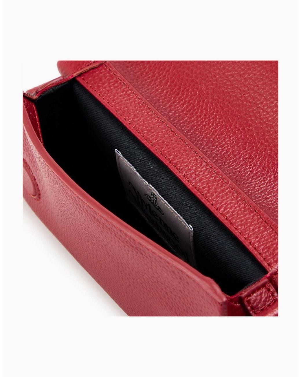 Vivienne Westwood Red Viv Mini Chain Pouch Clutch Bag