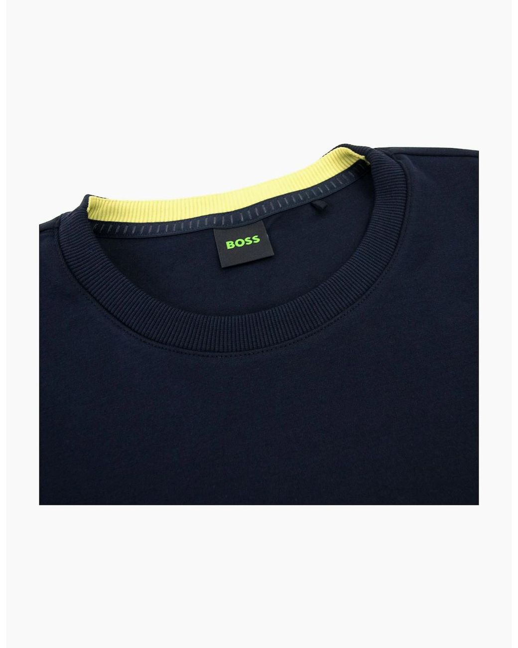 Boss Blue Salbo 1 Crew Neck Sweat Dark 402 for men