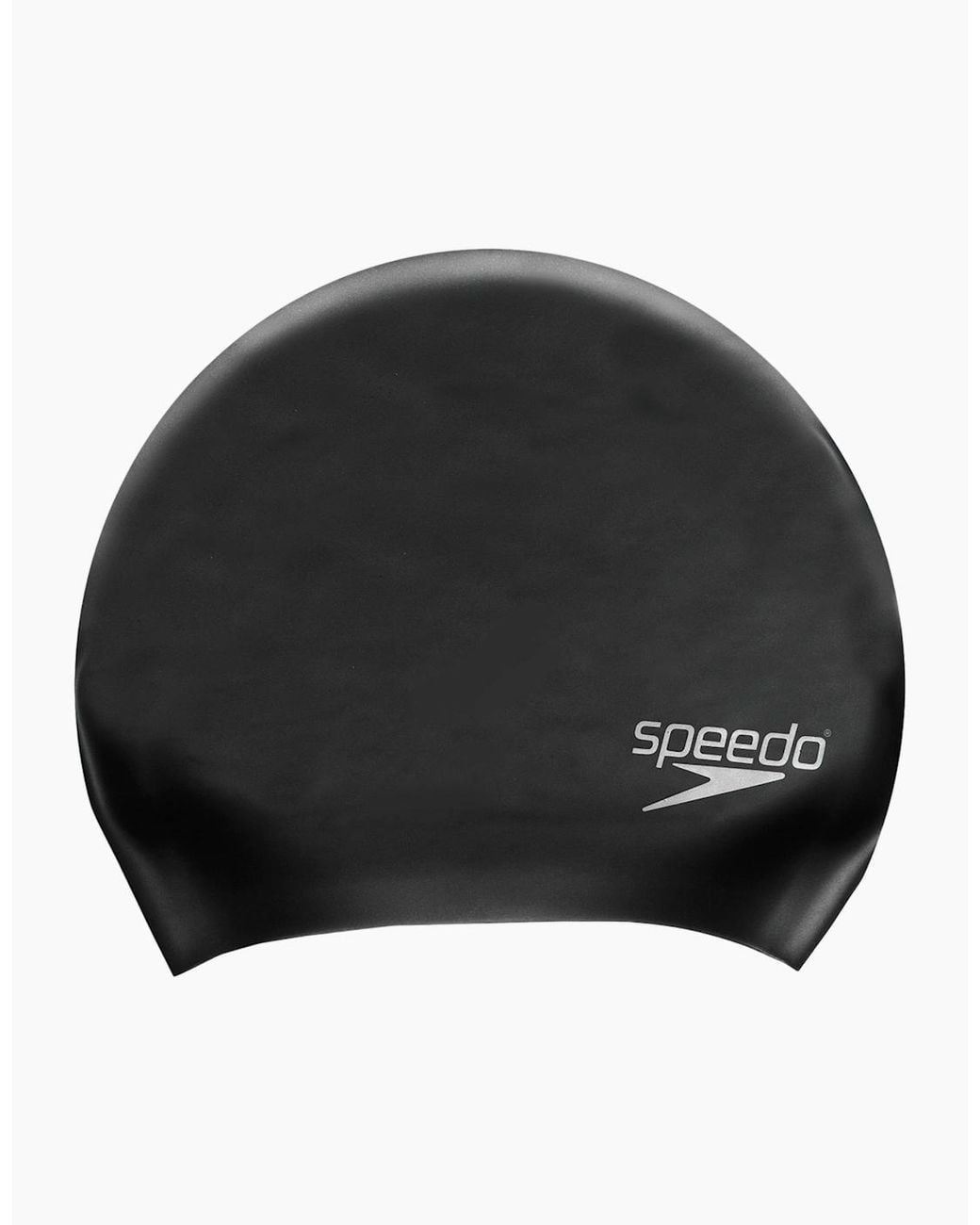 Speedo Black Silicone Long Hair Swimming Cap