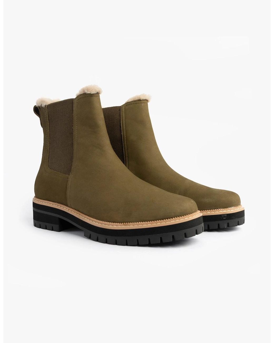 TOMS Green Bennet Ankle Boots