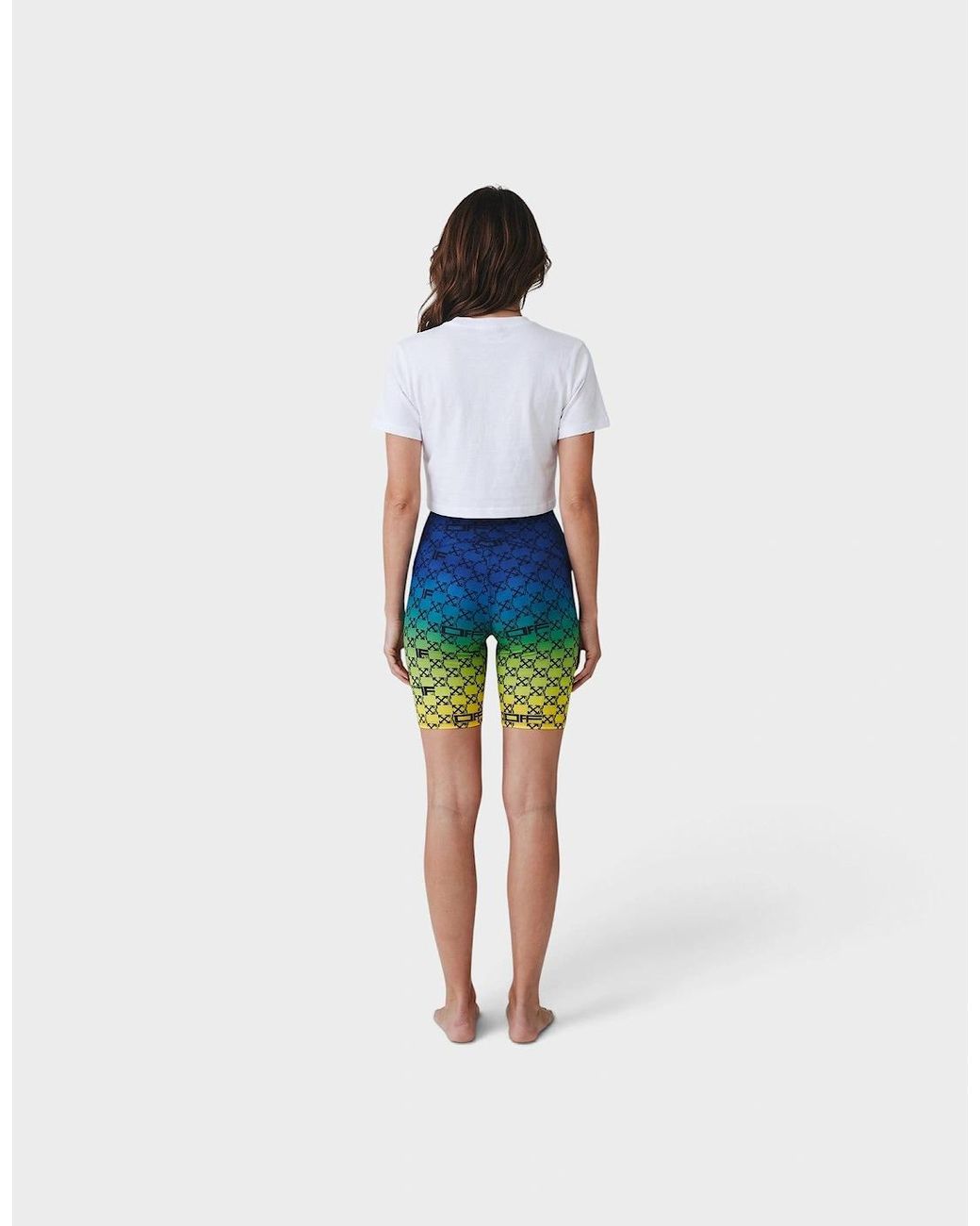 Off-White c/o Virgil Abloh Blue Athleisure Monogram Shorts