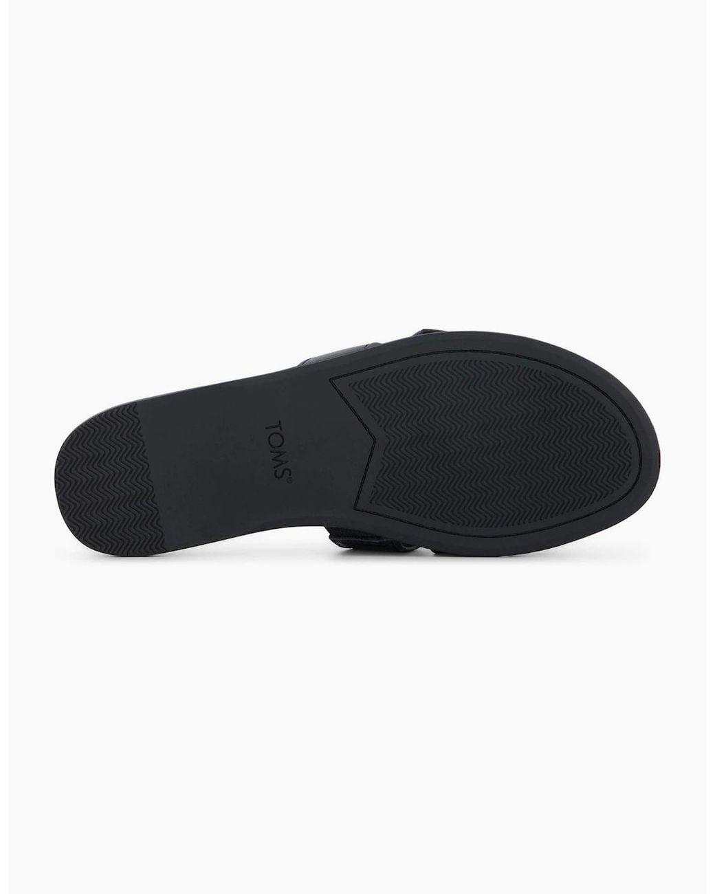 TOMS Black Sol Leather Sandals