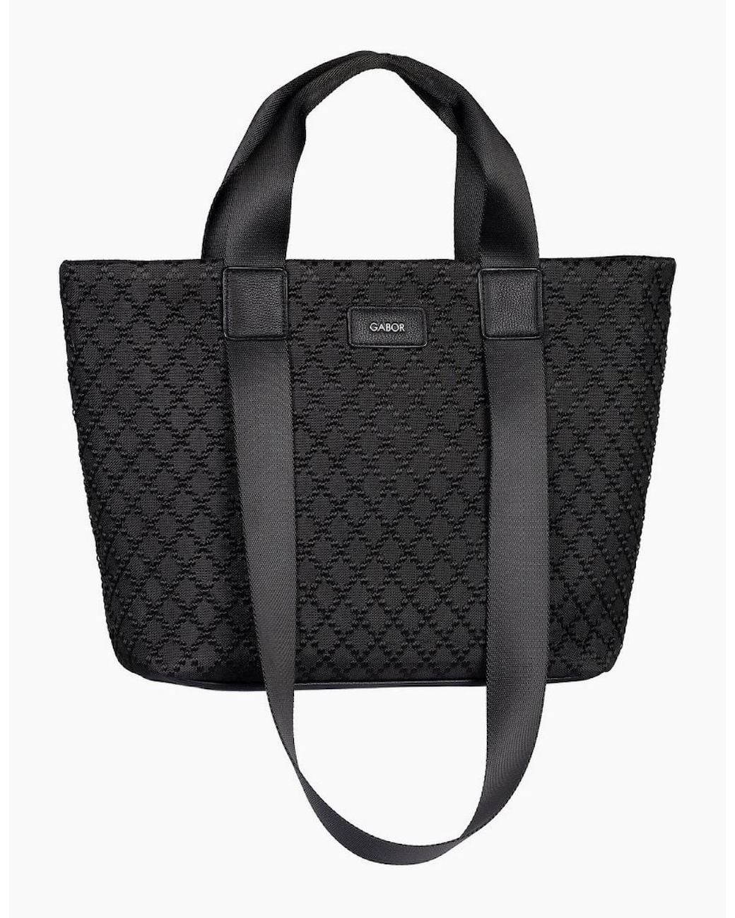 Gabor Black Helmea Zip Shopper Bag