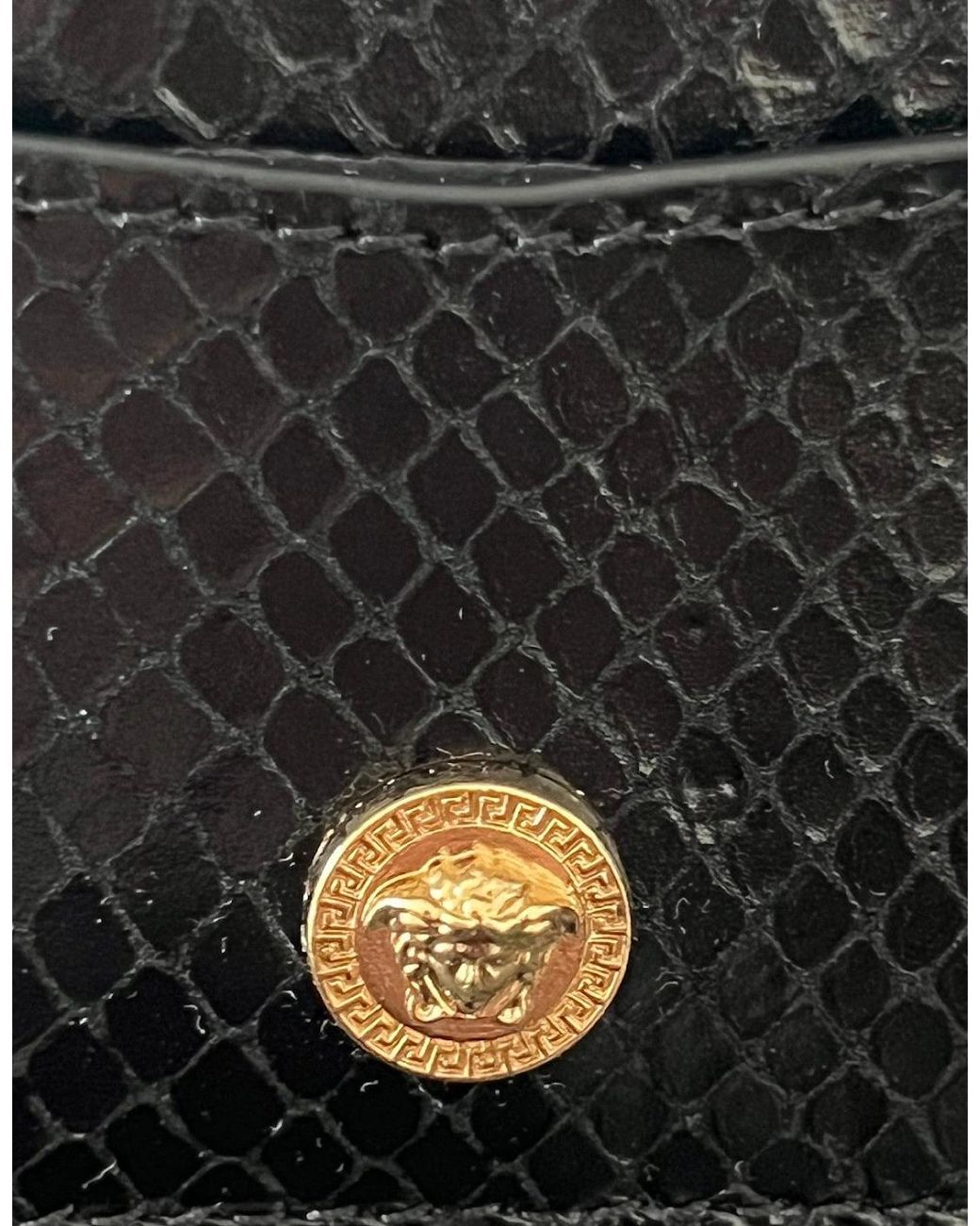 Versace Black Medusa Head Cardholder Ayer