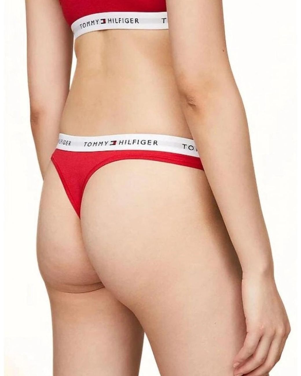 Tommy Hilfiger Red Tommy Icons Thong