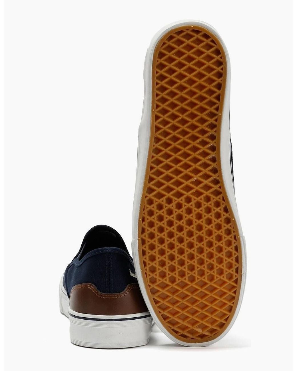 Bench Blue Dalton Canvas Slip On Trainers for men