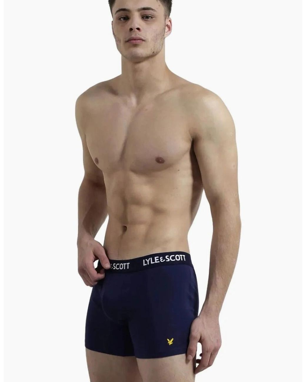Lyle & Scott White 5-Pack Miller Boxer Briefs for men