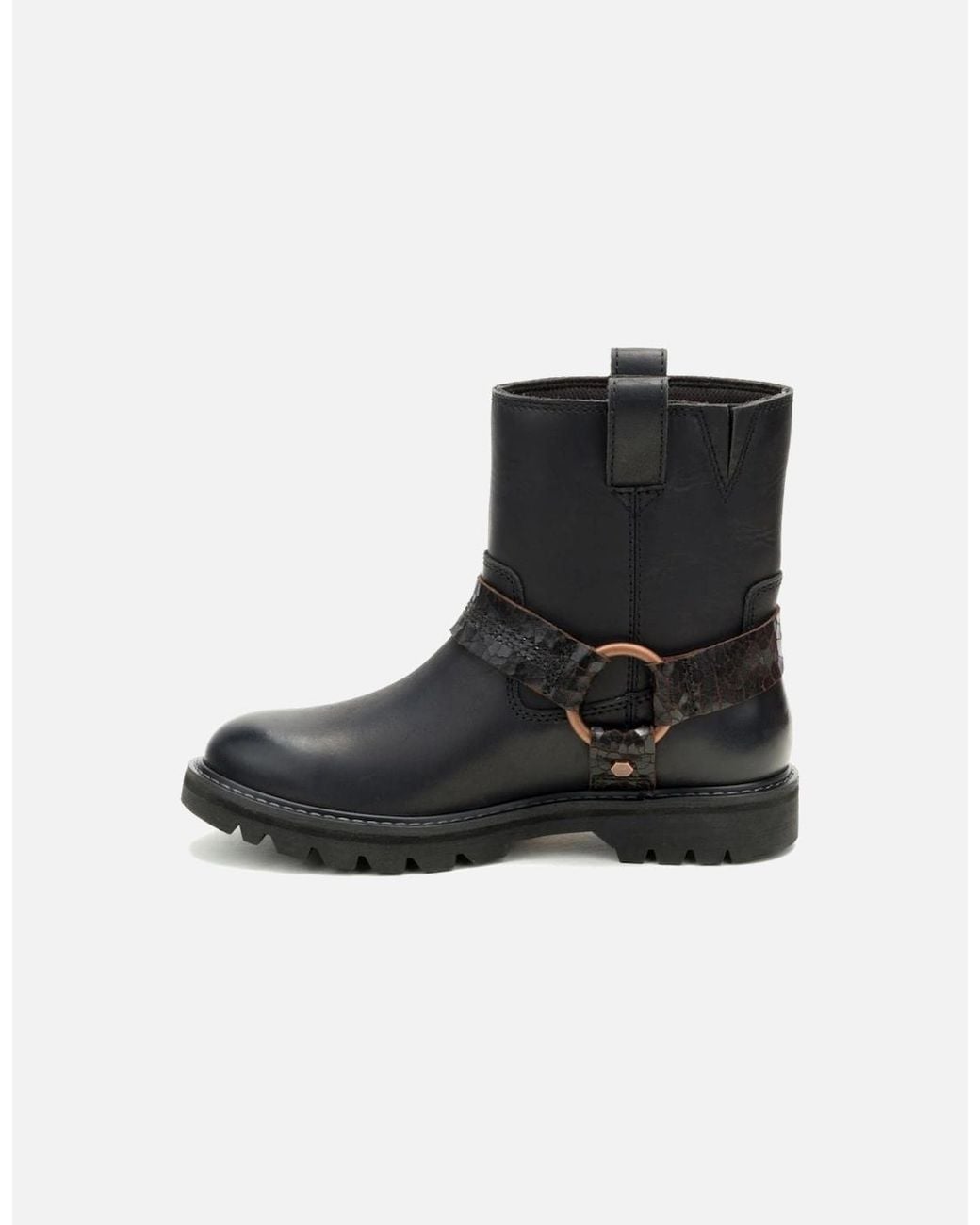 Caterpillar Black Grader Harness P312310 Leather Boots