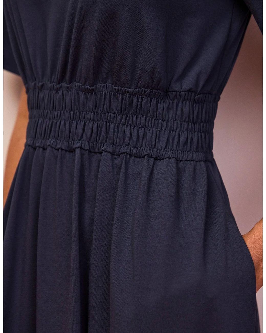 Ro&zo Blue Elasticated Waist Detail Dress