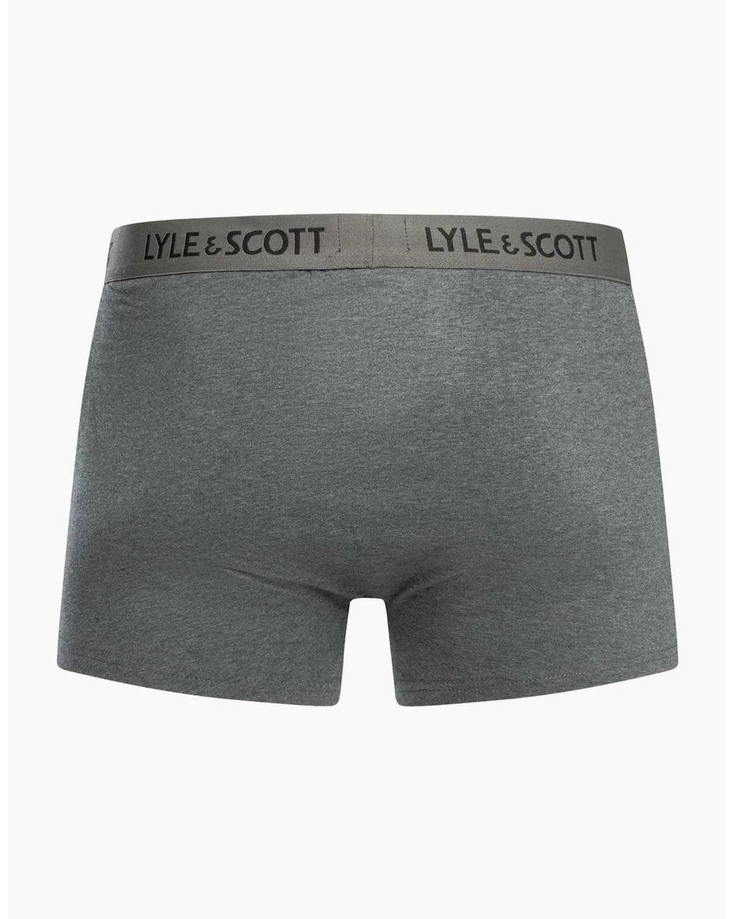 Lyle & Scott Gray 3-Pack Barclay Boxer Briefs, Combination for men