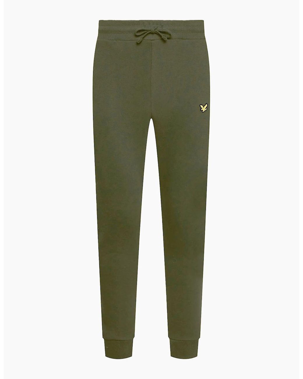 Lyle & Scott Green Lyle & Scott Jogger Fleece Bottom Sweatpants Trouser Contrast Piping for men