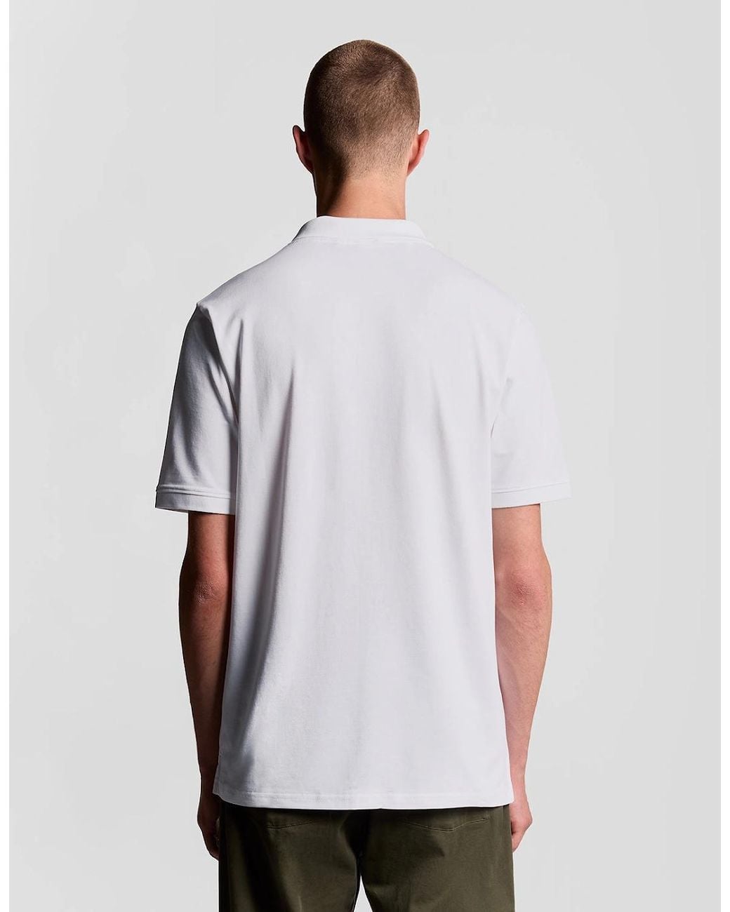 Lyle & Scott White Cotton Polo Shirt for men