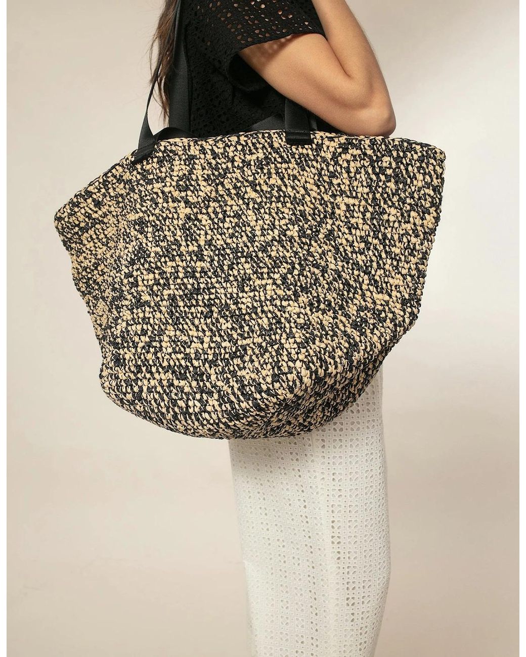 Nooki Design Black Larkin Shopper Bag
