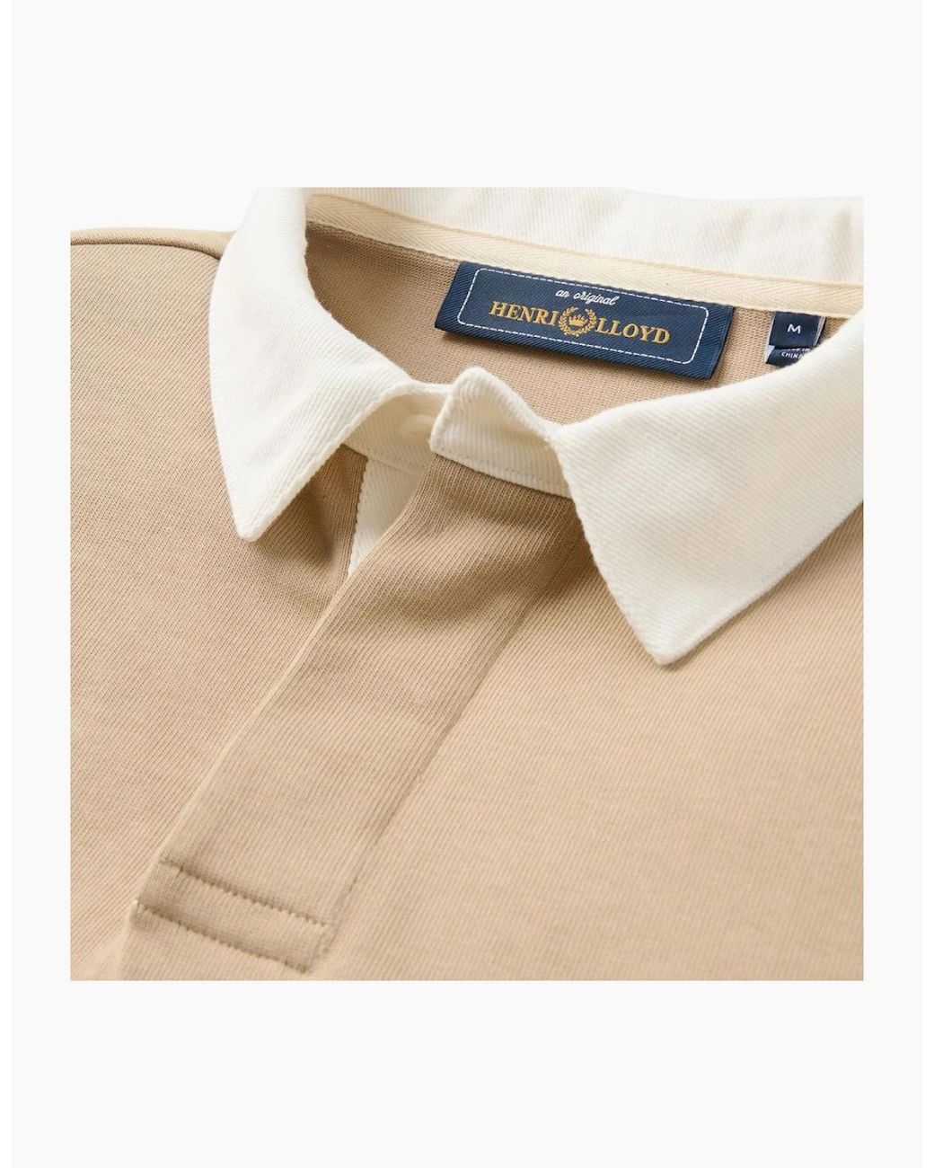 Henri Lloyd Natural Voyager Sand Rugby Shirt