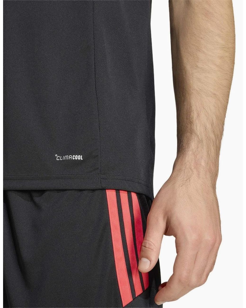 Adidas Black Tiro Crew Neck Raglan Short Sleeve Jersey T-Shirt for men