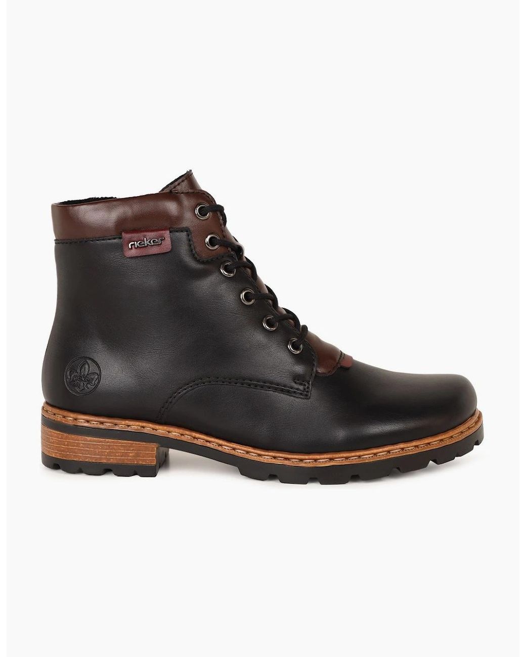 Rieker Black Thornton Ankle Boots