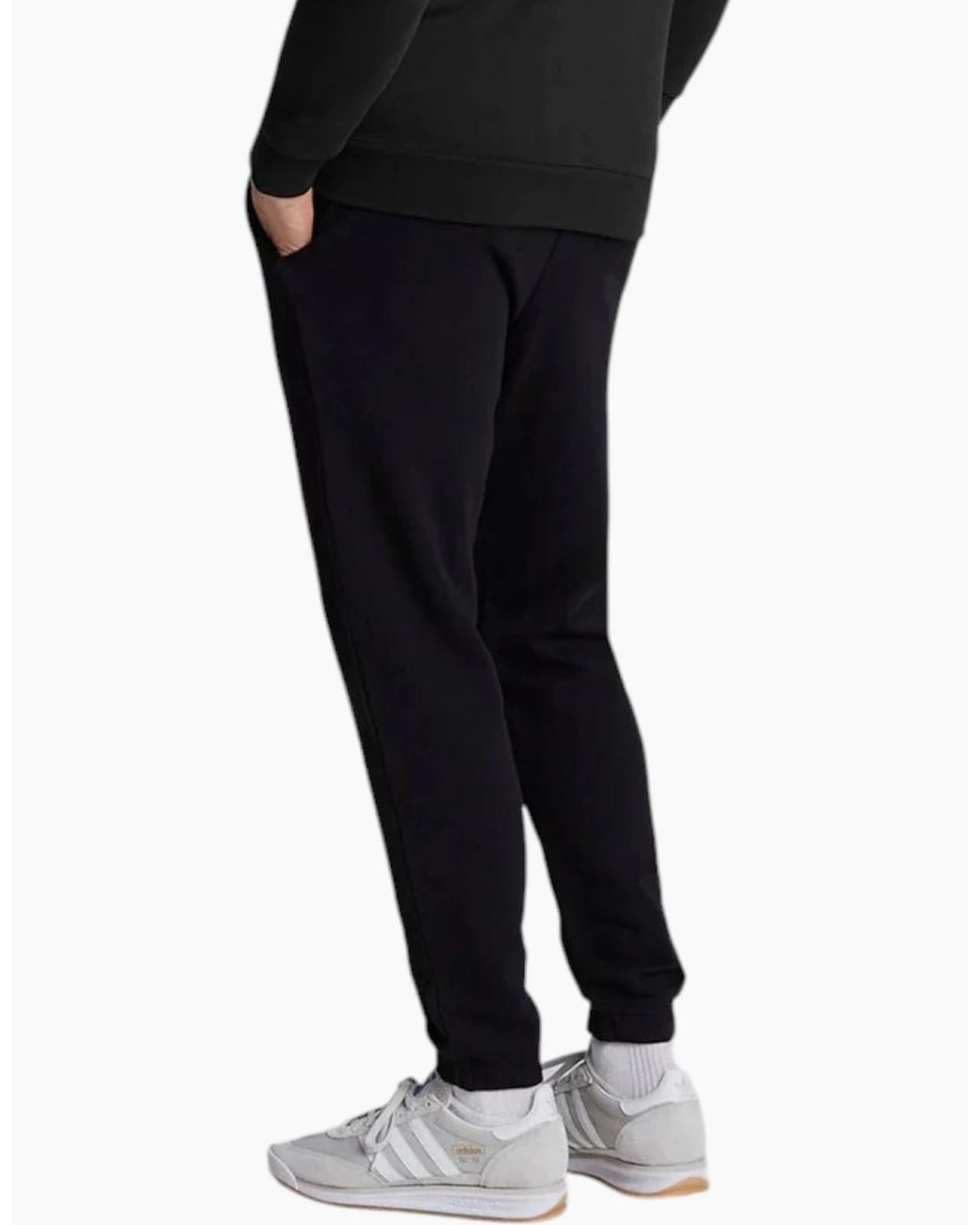 Lyle & Scott Black Lyle & Scott Jogger Fleece Bottom Sweatpants Casual Trousers Sports for men