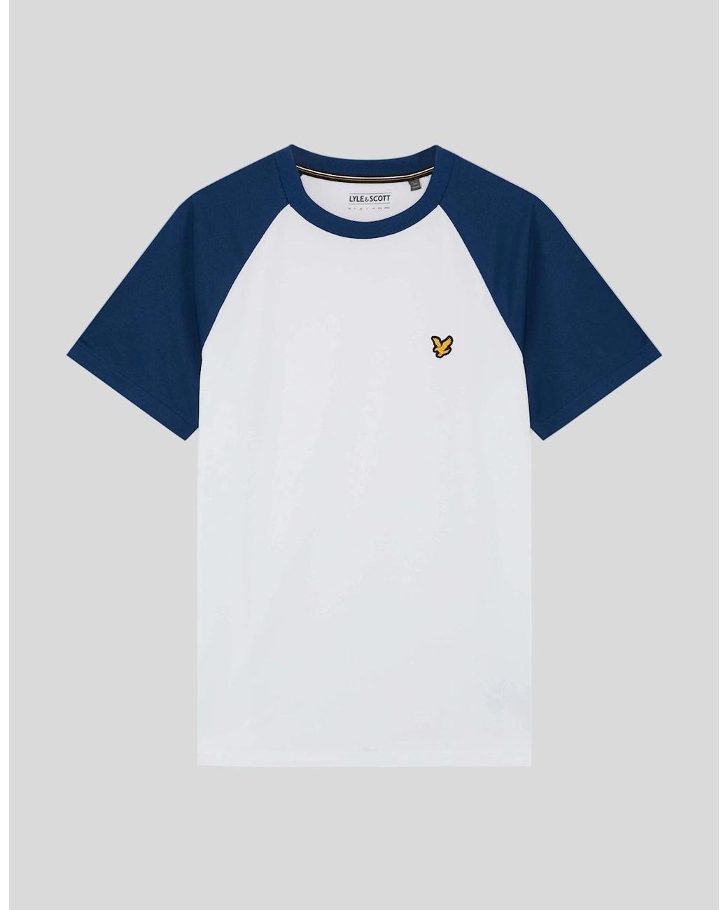 Lyle & Scott Blue Sports Colour Block T-Shirt for men