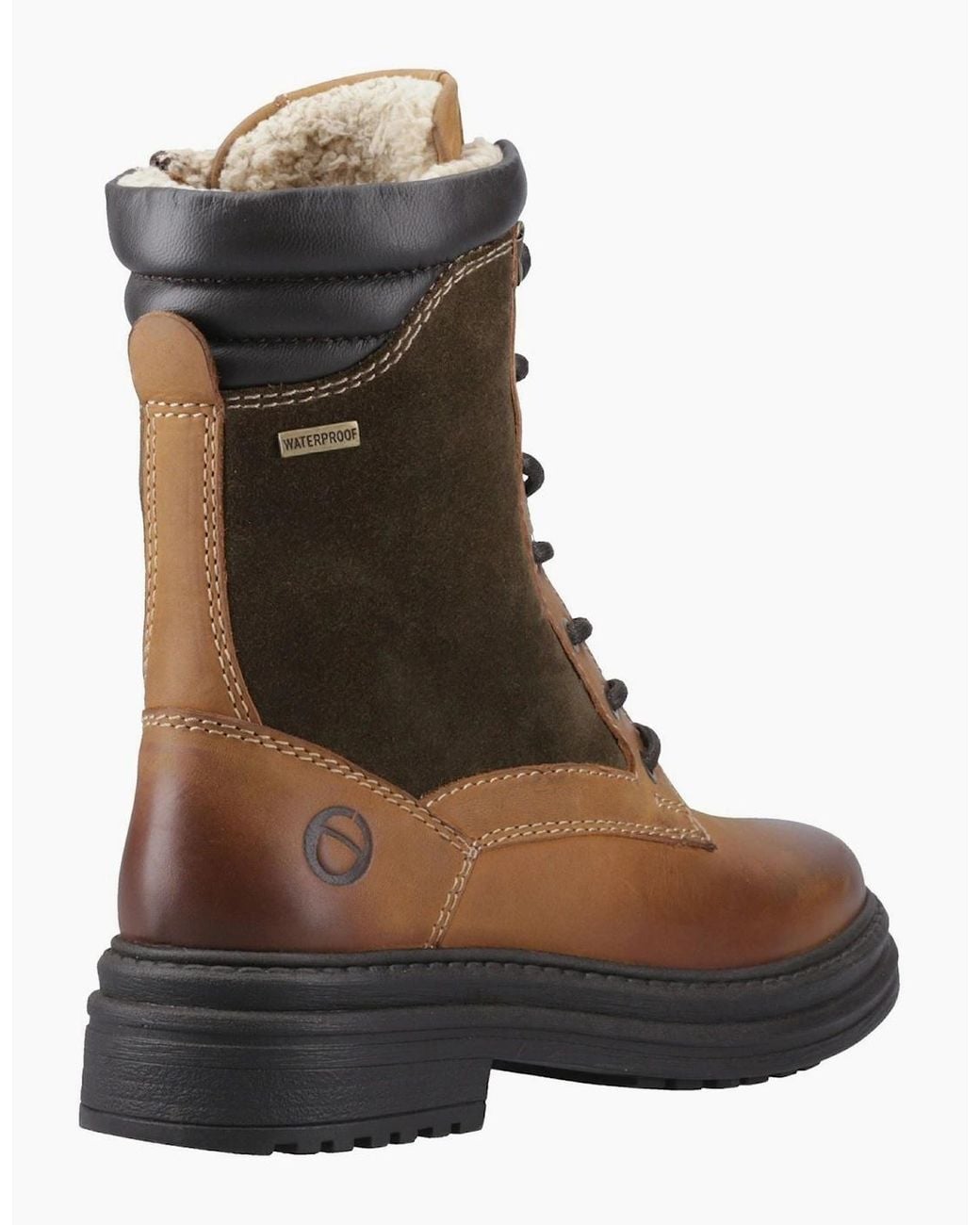 Cotswold Brown Lacock Leather Tan Boots