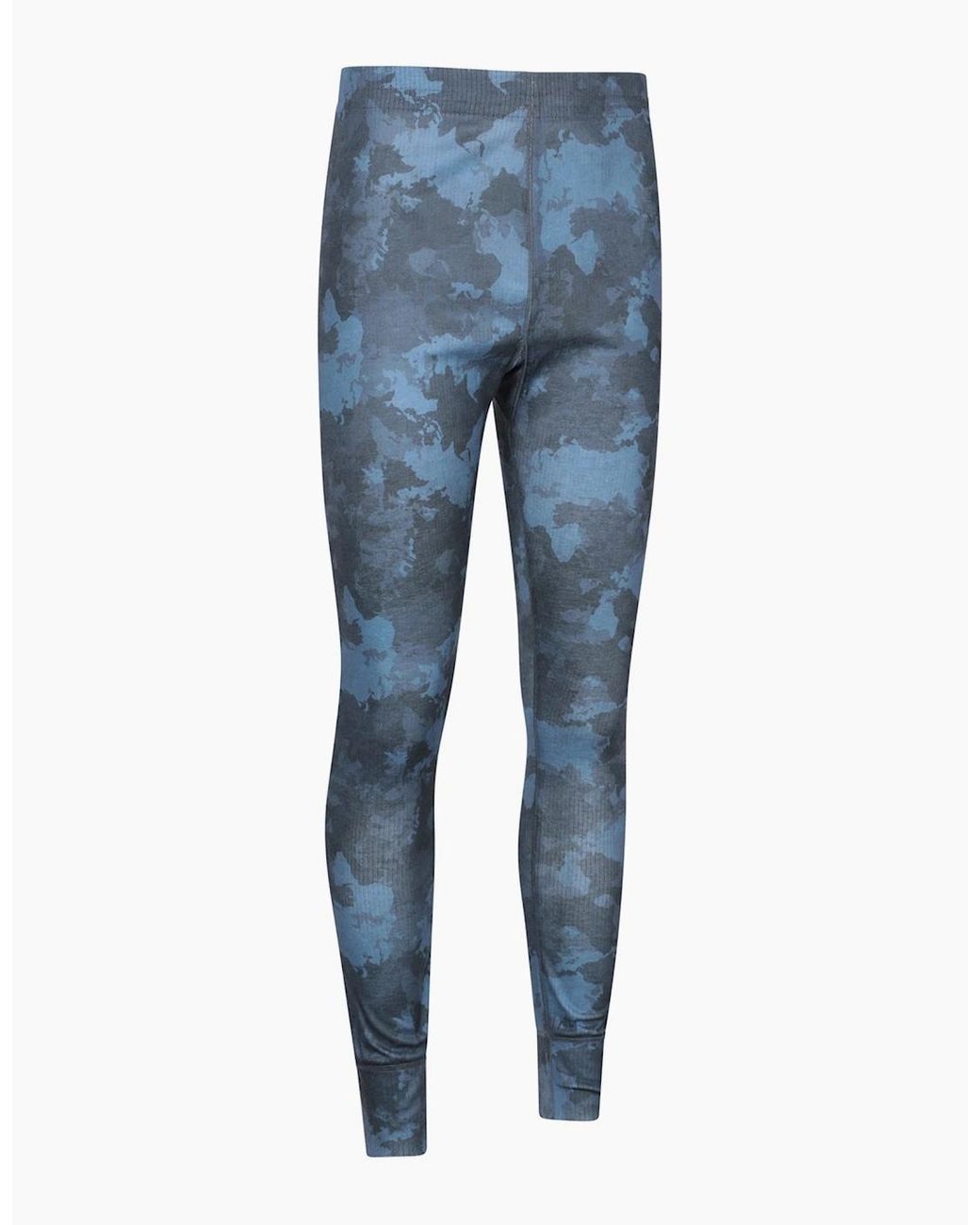 Mountain Warehouse Blue Talus Camouflage Trousers for men