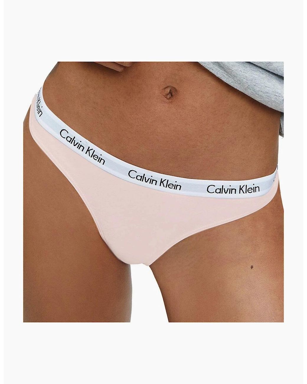 Calvin Klein Natural Modern Cotton Thong, Nymphs Thigh