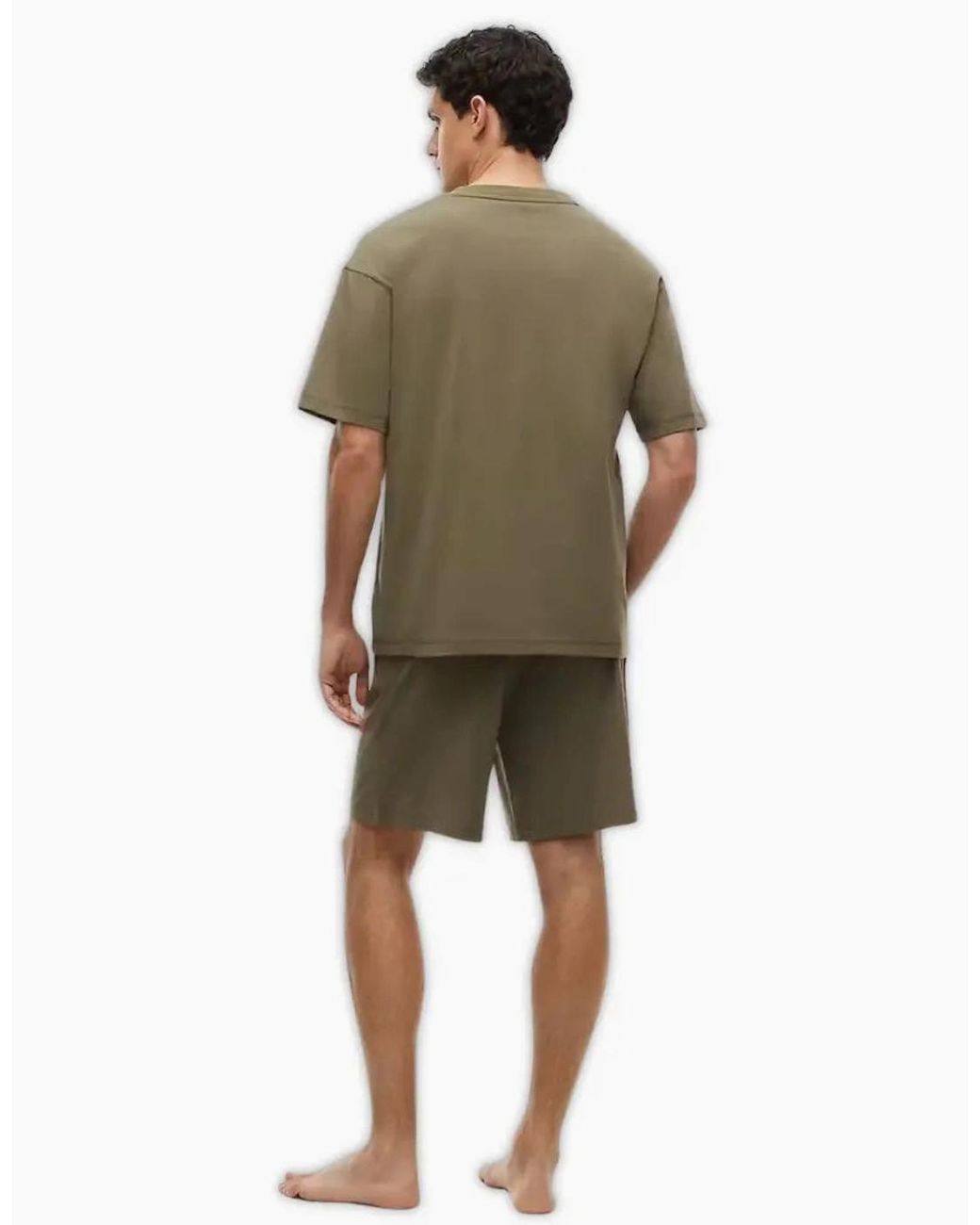 Tommy Hilfiger Green Th Original Jersey T-Shirt & Shorts Pyjama Set, Utility for men