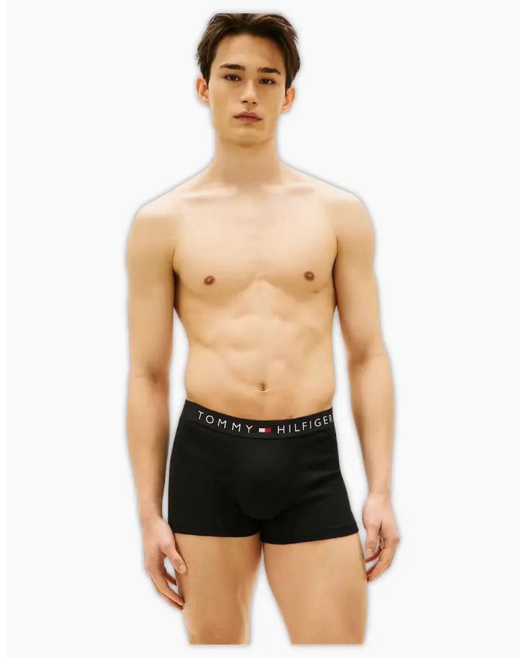 Tommy Hilfiger Black 3-Pack Th Original Rib Boxer Trunks for men
