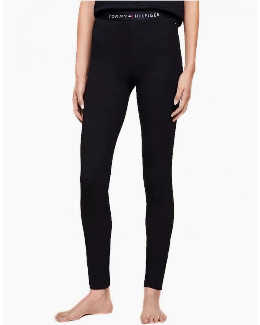 Tommy Hilfiger Blue Logo Waistband Organic Cotton Leggings