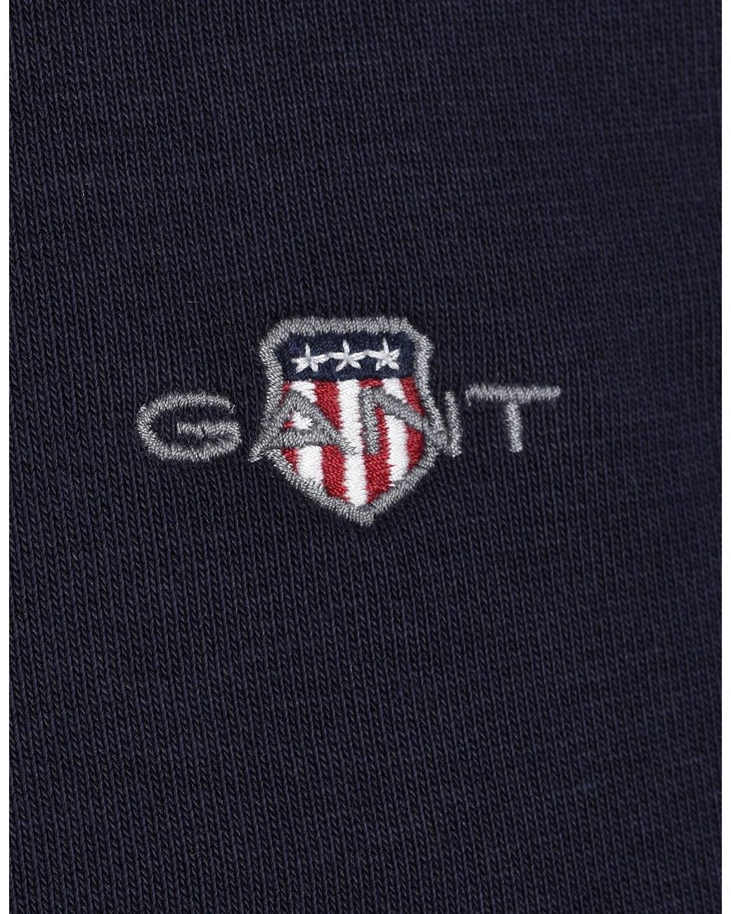 Gant Blue Reg Shield Half Zip Sweat Evening for men